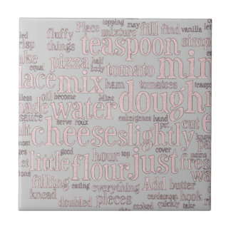 Baking and Culinary Words Tile