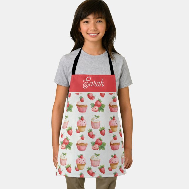 Baking Apron Kids Personalised with Name (Insitu)