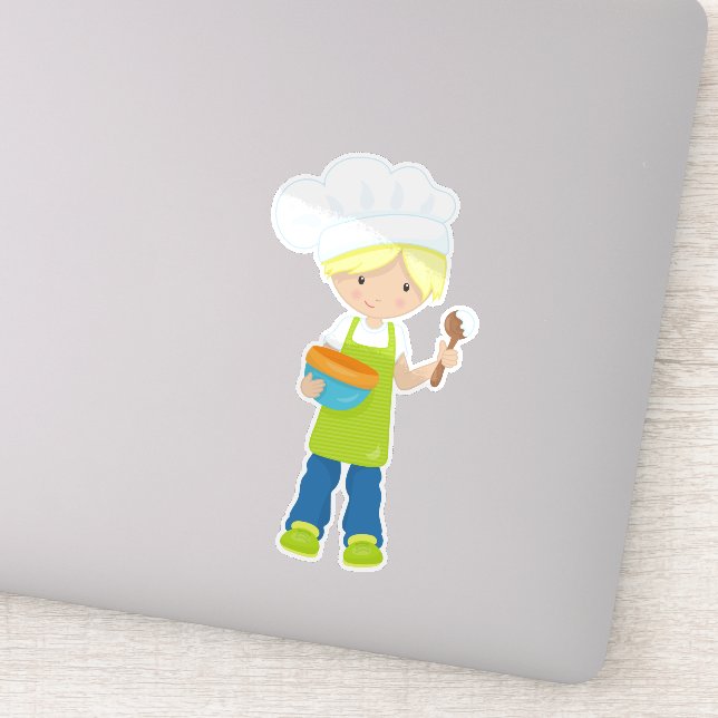Baking, Baker, Bakery, Apron, Cute Boy, Blonde Hai (Detail)