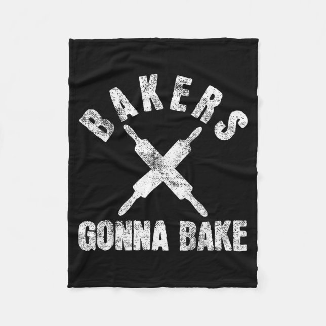 Baking Baker Bakery  Fleece Blanket (Front)
