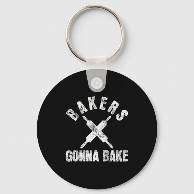 Baking Baker Bakery  Key Ring (Front)
