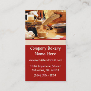 Baking Bakery Cooking Chef Business Cards