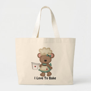 Baking Bear Tote Bag