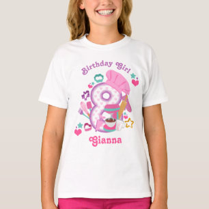 Baking Birthday Girl Chef Eight Birthday Shirts