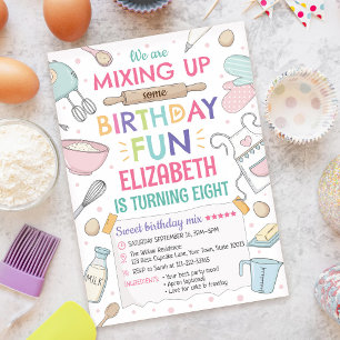 Baking Birthday Party Invitation
