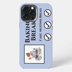 Baking Break Relaxing Lady with Wine & Cellphone iPhone 13 Pro Max Case