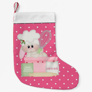 Baking Bunny Holiday Christmas stocking