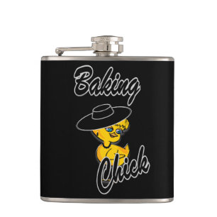 Baking Chick #4 Hip Flask