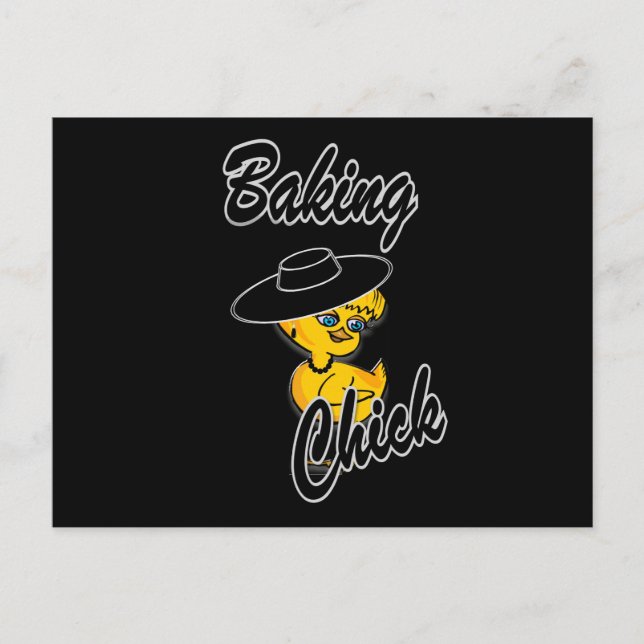 Baking Chick #4 Postcard (Front)