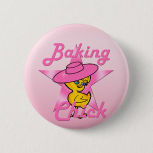 Baking Chick #8 6 Cm Round Badge