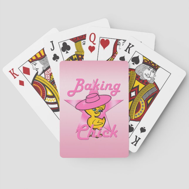 Baking Chick #8 Playing Cards (Back)