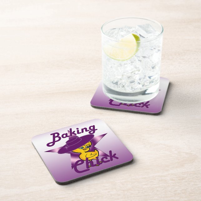 Baking Chick #9 Coaster (Right Side)