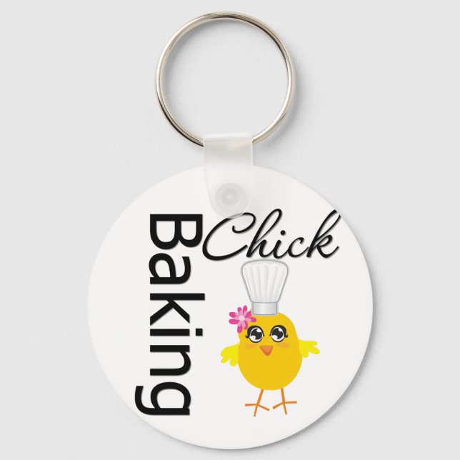 Baking Chick Key Ring (Front)