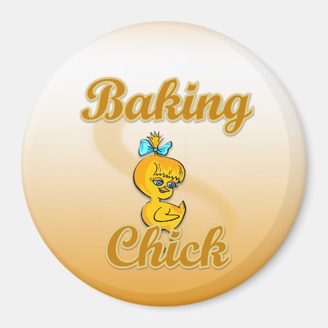 Baking Chick Magnet (Front)