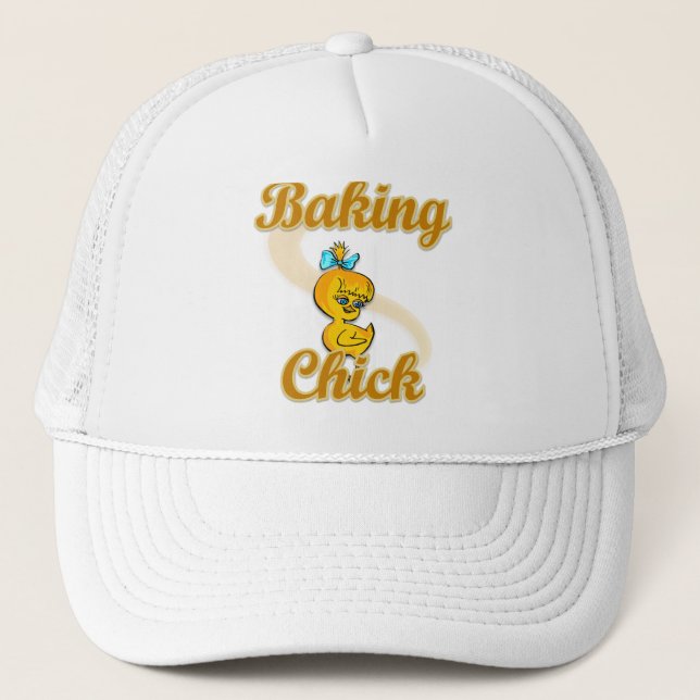 Baking Chick Trucker Hat (Front)