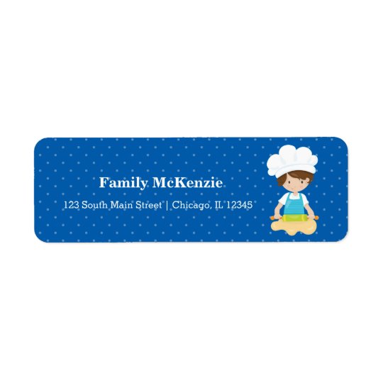 Baking * choose your background colour return address label
