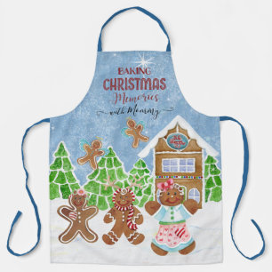 Baking Christmas Memories w Mummy Gingerbread Kids Apron