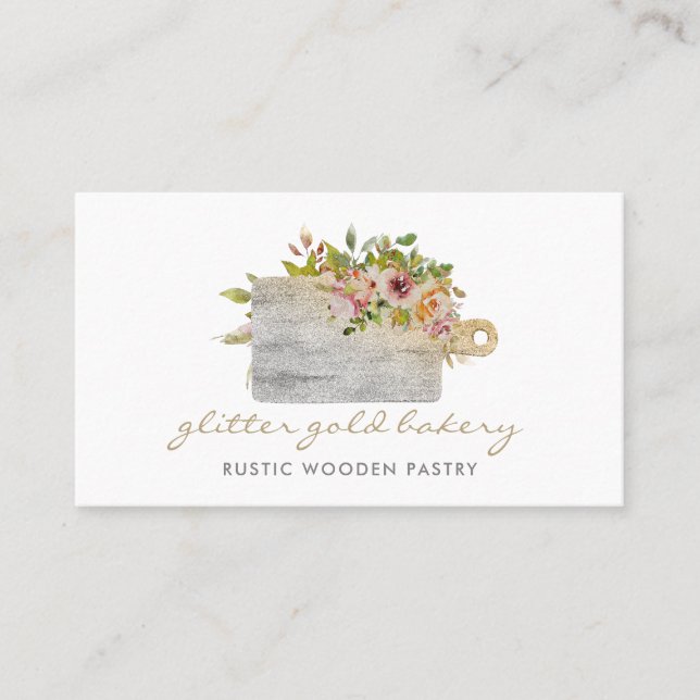 Baking Cooking Chopping Board Homemade Business Card (Front)