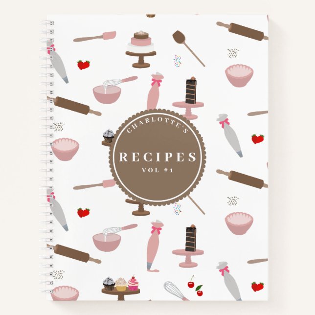 Baking & Cooking Supplies Bakery Cooking Recipe Notebook (Front)