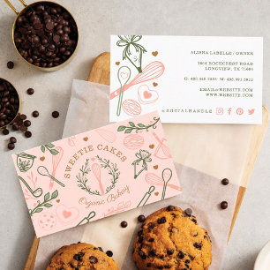  Baking & Cooking Utensil Cookie Bakery Business Card
