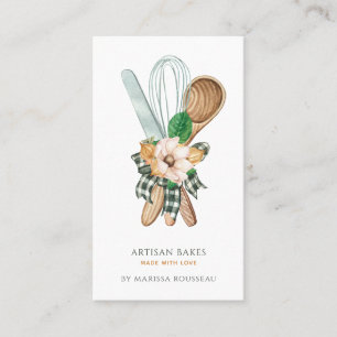 Baking & Cooking Utensils Bakery Pastry Chef Business Card