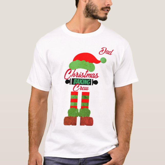 "Baking Crew" Christmas Shirt - Funny Dad Gift (Front)