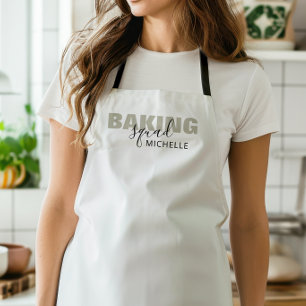Baking Crew Simple Text Matching Group Name Apron