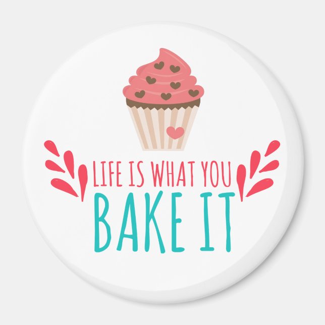 Baking Cupcakes Magnet (Front)