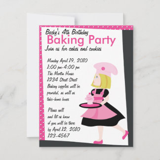 Baking Cutie Invitation