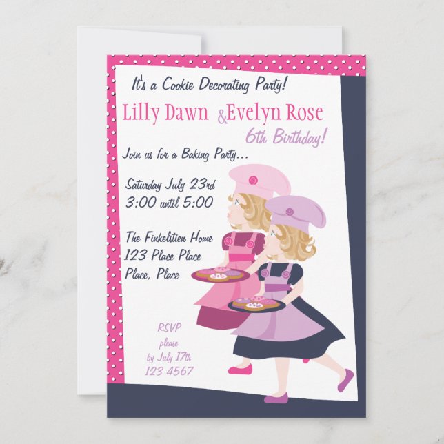 Baking Cutie Invitation (Front)