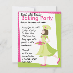 Baking Cutie Invitation