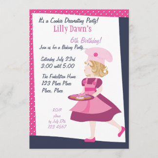 Baking Cutie Invitation