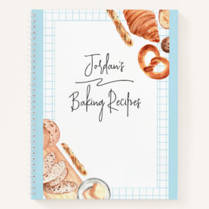 Baking Design Customisable Recipe Journal