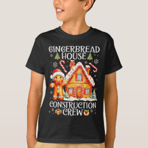 Baking Gingerbread House Construction Crew Christm T-Shirt