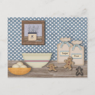 Baking Gingerbread Men Recipe Card