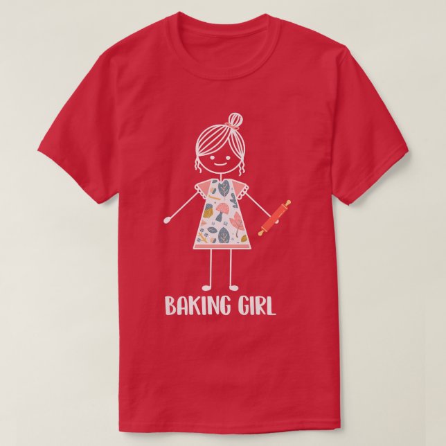 Baking Girl - Bakery Baker   T-Shirt (Design Front)