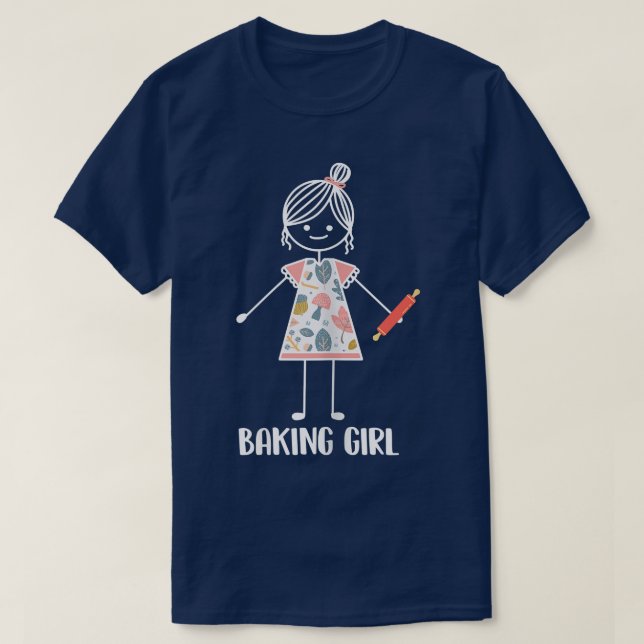 Baking Girl - Bakery Baker  T-Shirt (Design Front)