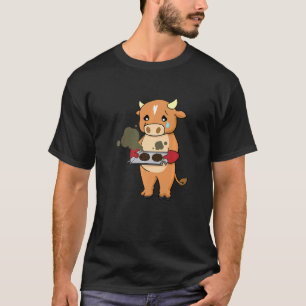 Baking Gone Wrong Cow Chef Culinary Baker Cook T-Shirt