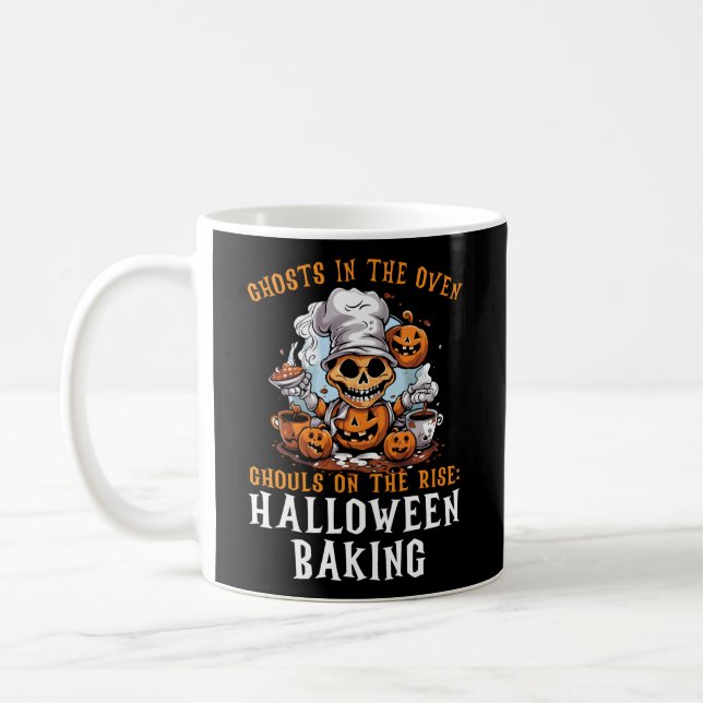 Baking Halloween Trick Or Treat Baker Cupcake Bake Coffee Mug (Left)