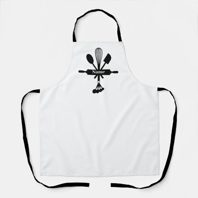 Baking Icon Personalised Apron (Front)