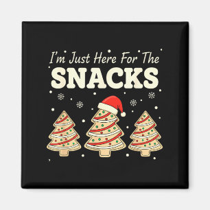 Baking I'm Just Here For The Snacks Christmas Cook Magnet
