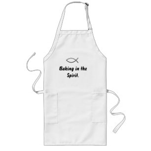 Baking in the Spirit Quote/ Ichthys Apron