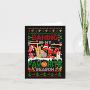 Baking Is My Favourite Season Xmas Baking Tools Ba Card