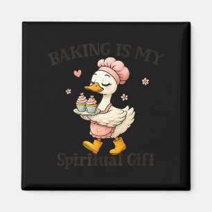Baking Is My Sritual Gift Baking Humor Kitchen Pas Magnet