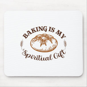 Baking Is My Sritual Gift Funny Bake Lover Pastry  Mouse Mat