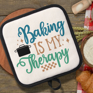Baking Is My Therapy  Pot Holder