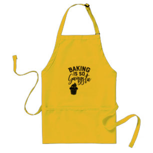 Baking Is So Gangsta Yellow Apron