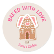 Baking Labels Personalised With a Name
