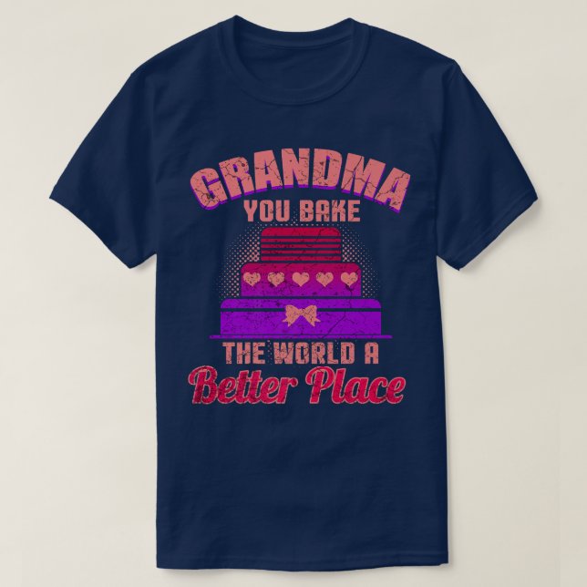 Baking Lover Funny Grandmother Baker Grandma   520 T-Shirt (Design Front)