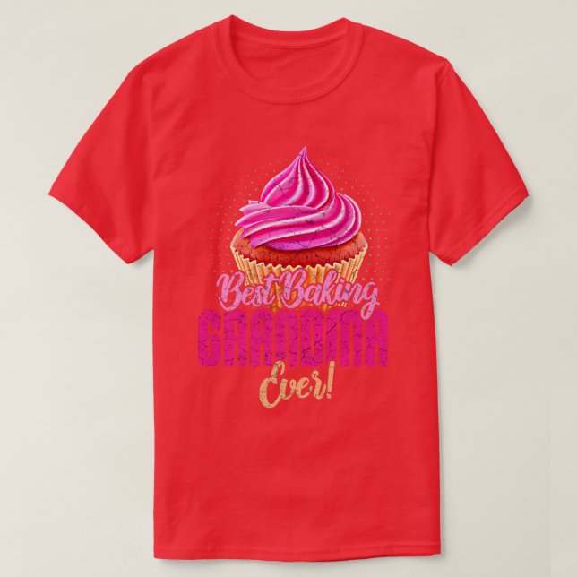Baking Lover Funny Grandmother Baker Grandma  527 T-Shirt (Design Front)